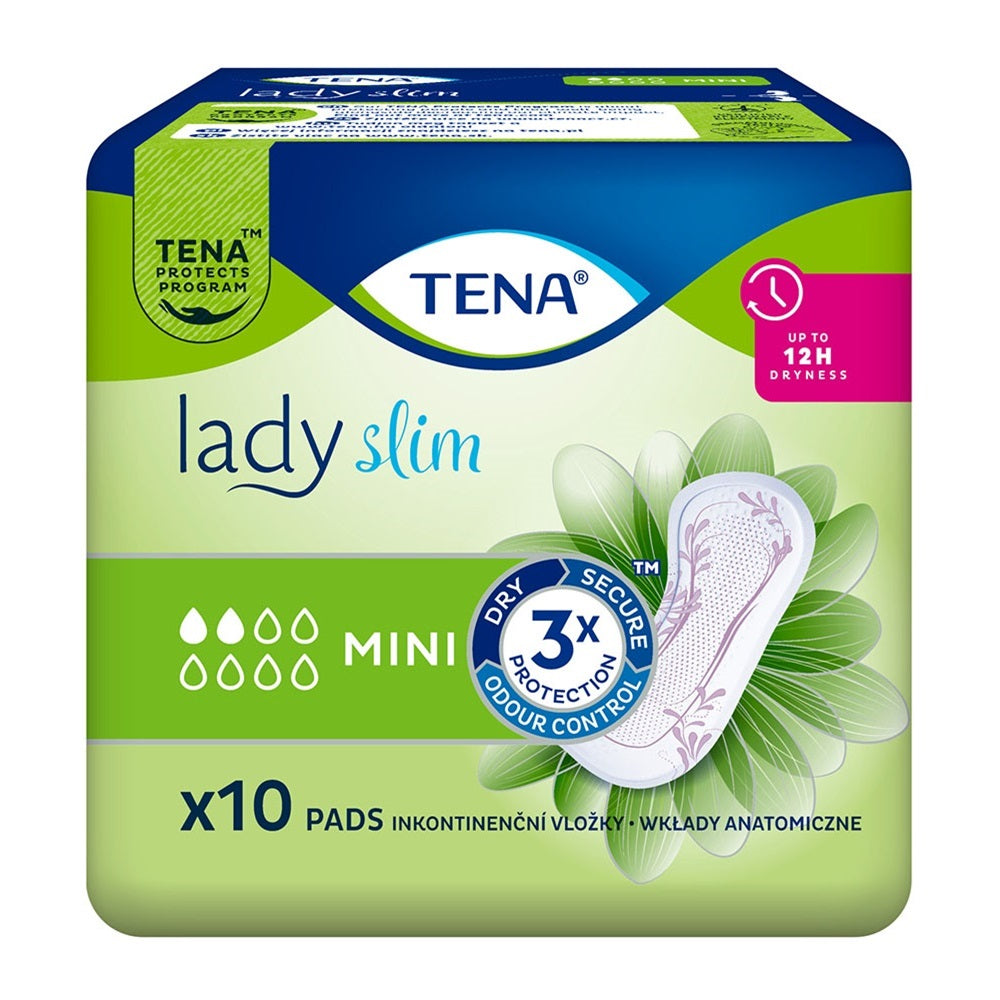 Absorbante Lady Slim Mini, 10 bucati, Tena