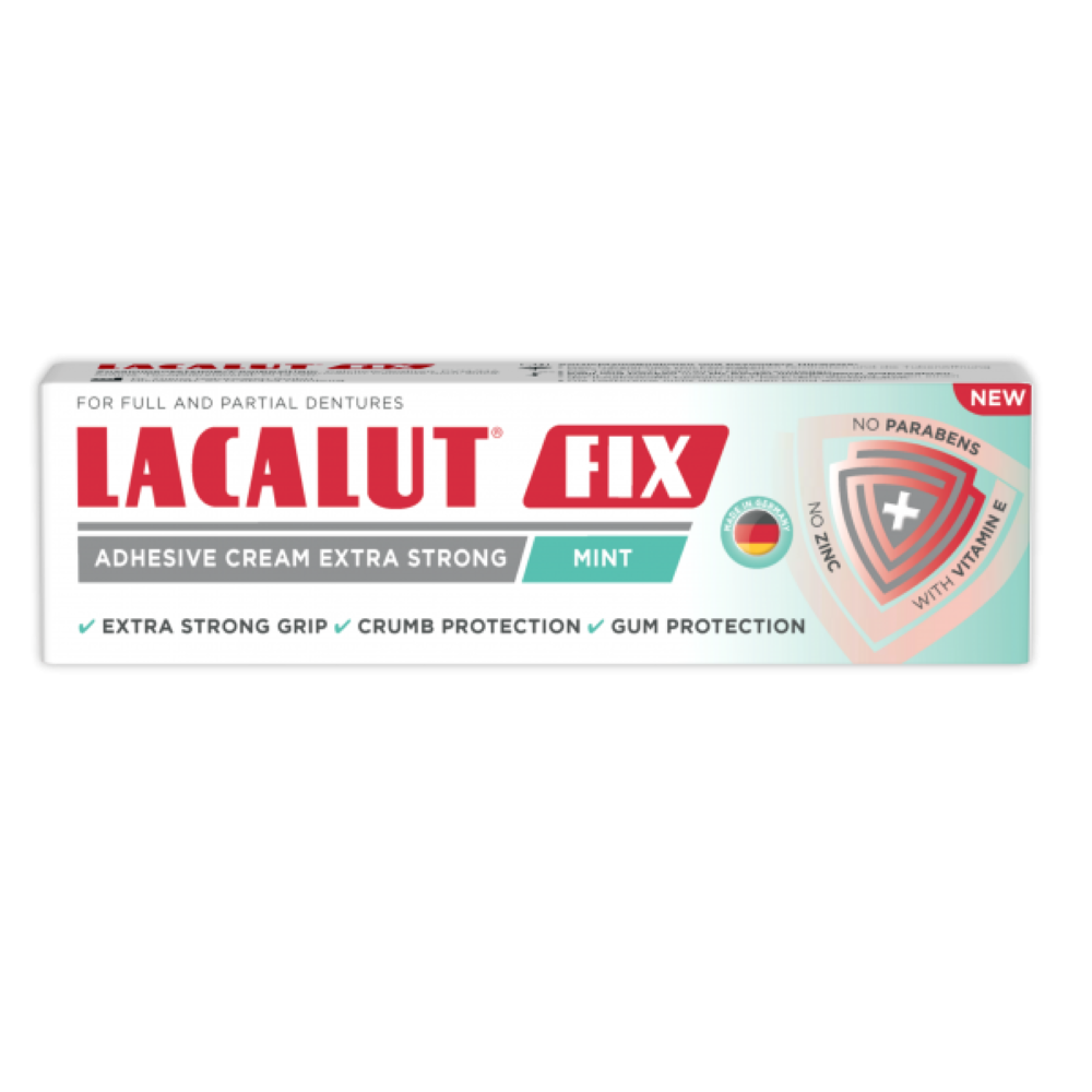 Crema adeziva Lacalut Fix Mint, 40g, Theiss Naturwaren