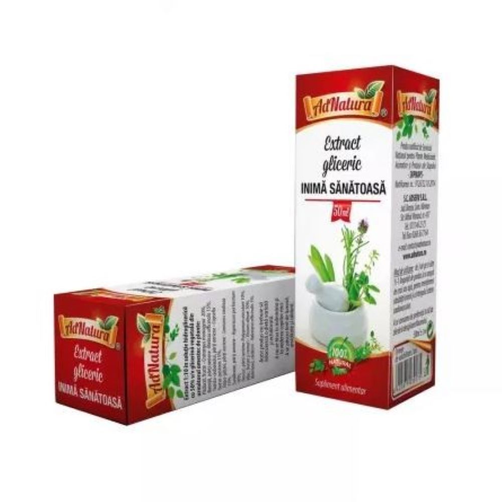 Extract gliceric Inima sanatoasa, 50 ml, AdNatura