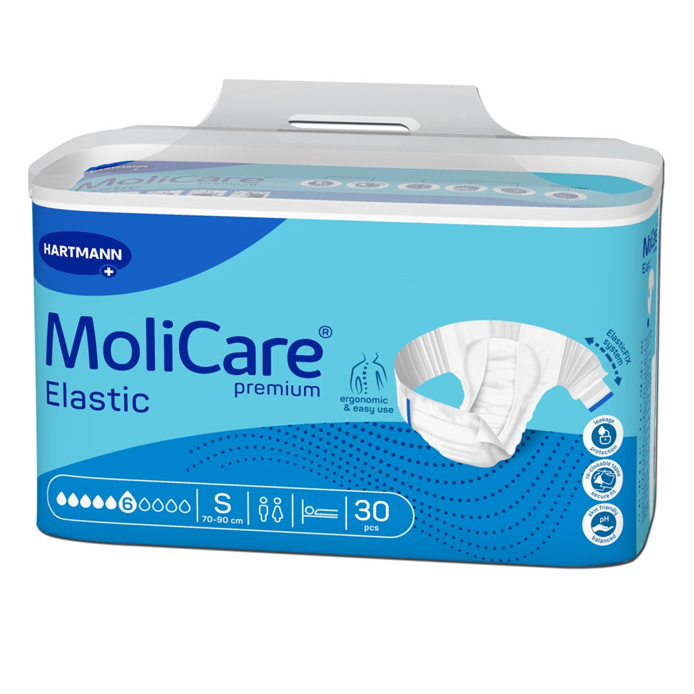 Slip pentru incontinenta MoliCare Premium Elastic 6 PIC, marimea S, 30 bucati, Hartmann