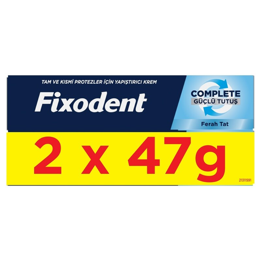 Pachet Adeziv pentru proteza dentara Complete Fresh, 2x47g, Fixodent
