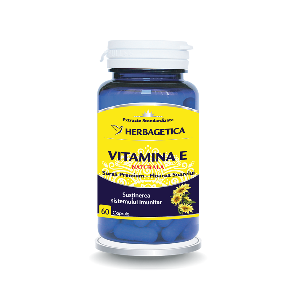 Vitamina E, 60 capsule, Herbagetica