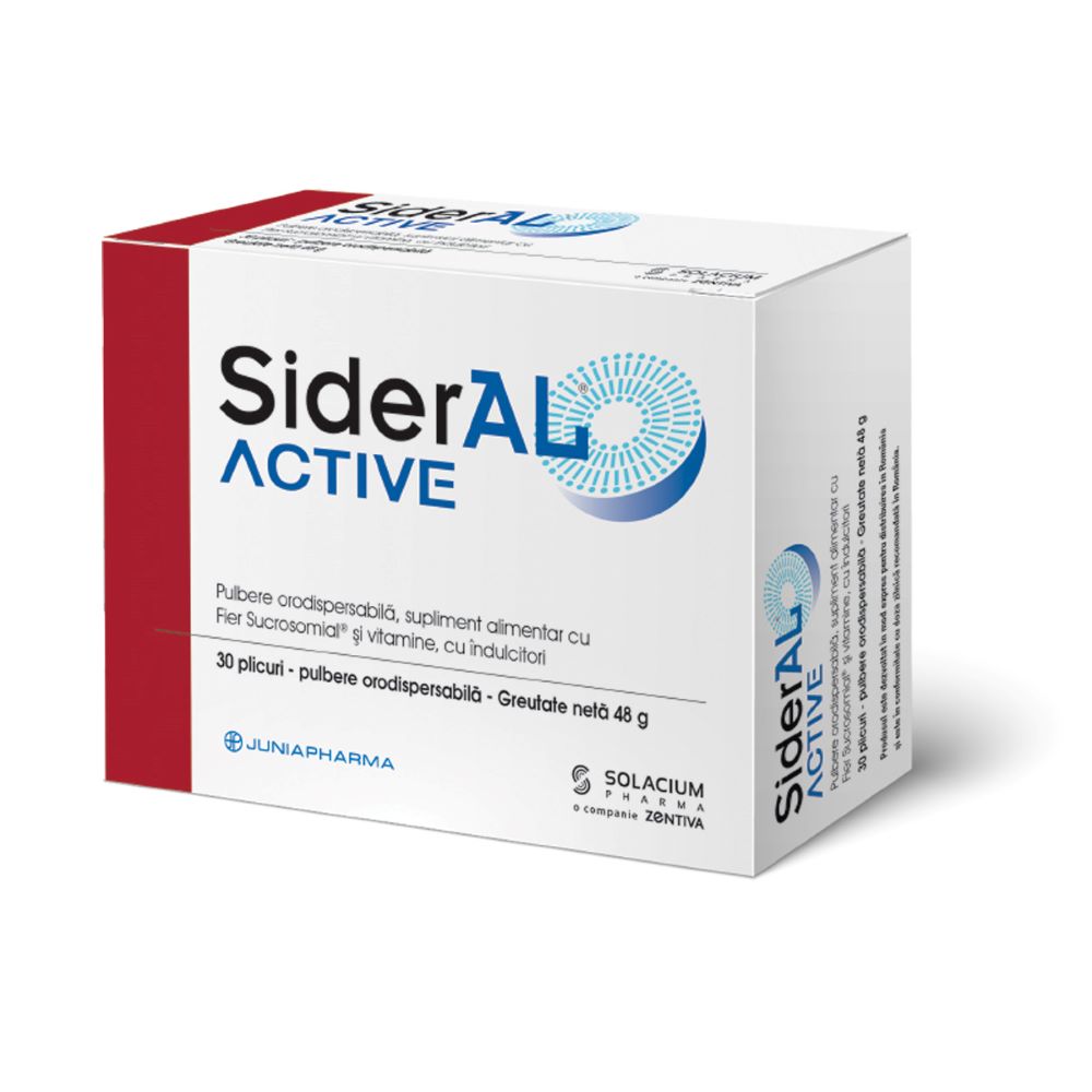 SiderAL Active, 30 plicuri, Solacium Pharma
