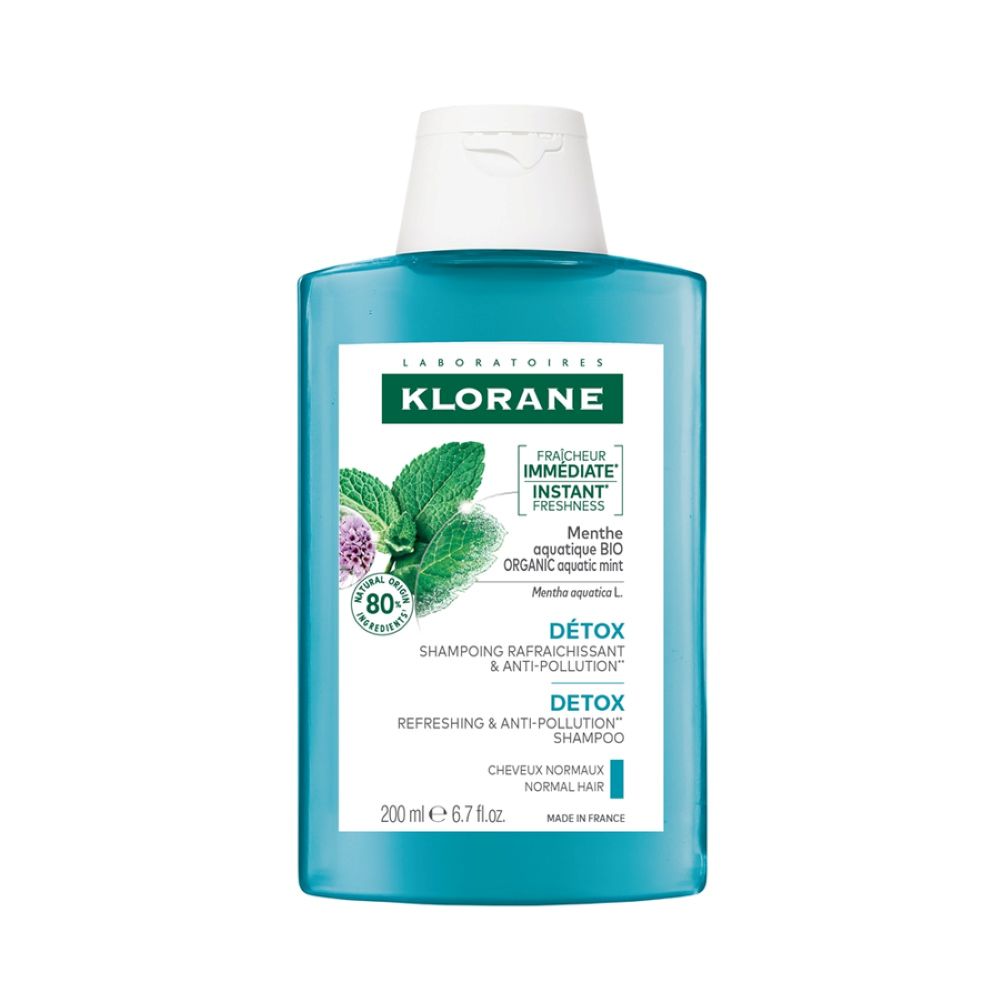 Sampon detoxifiant cu menta acvatica , 200 ml, Klorane