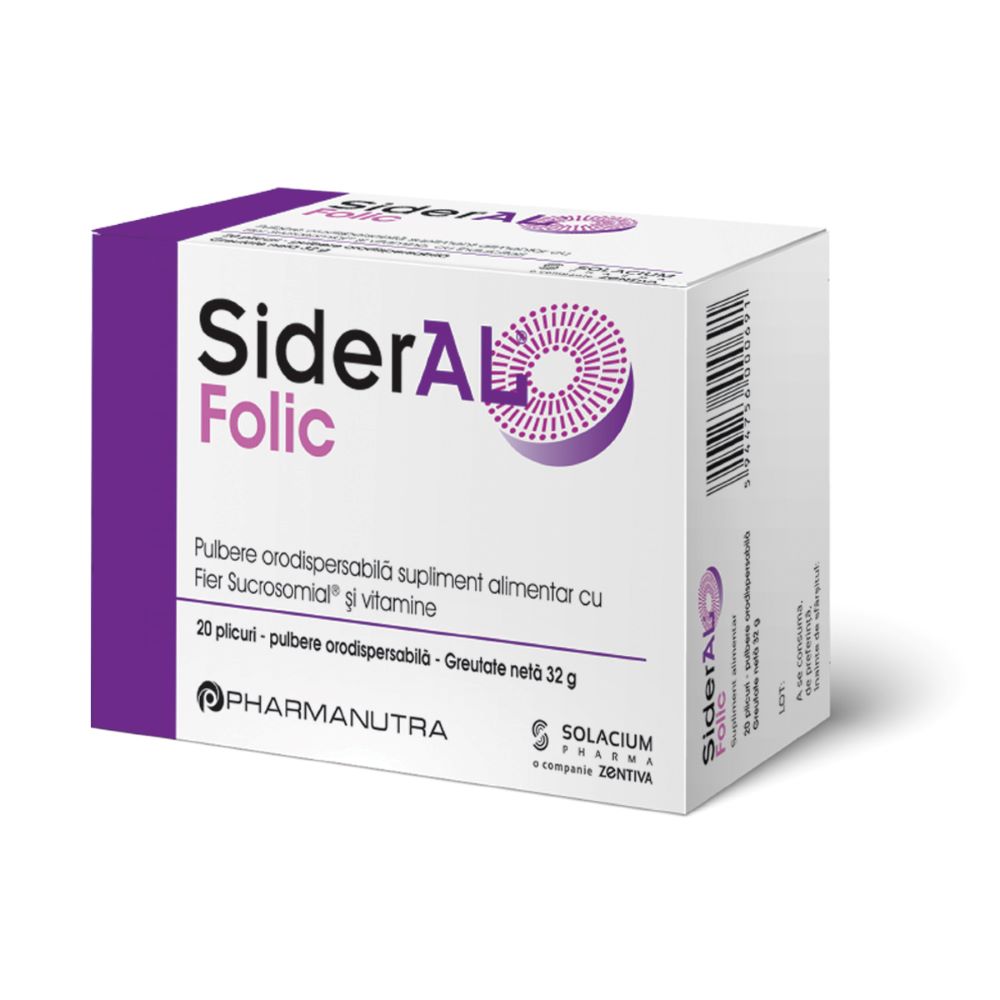 SiderAL Folic, 20 plicuri, Labormed