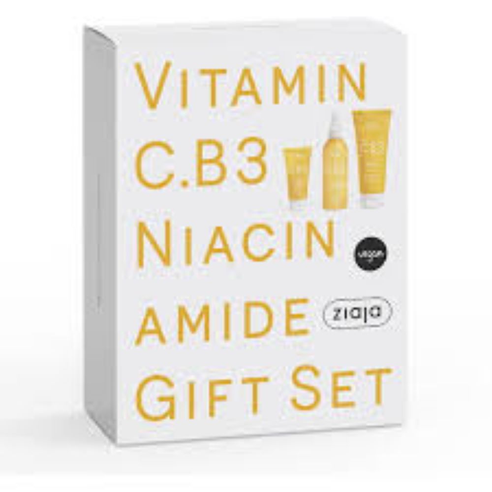 Set cu Vitamina C.B3 si Niacinamida: Crema de Zi 50ml + Balsam de Corp 200ml + Lotiune Tonica 190ml ZIAJA