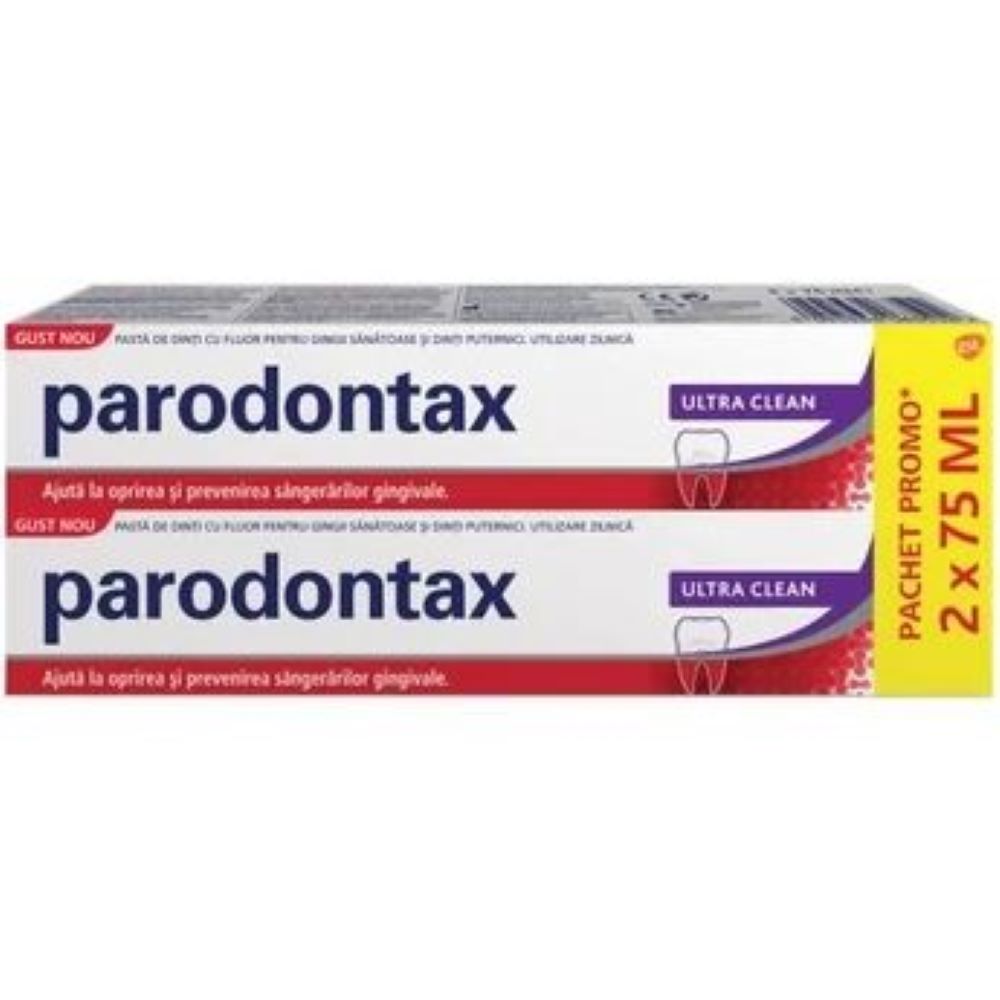 Pachet pasta de dinti Ultra clean, 2 x 75ml, Parodontax