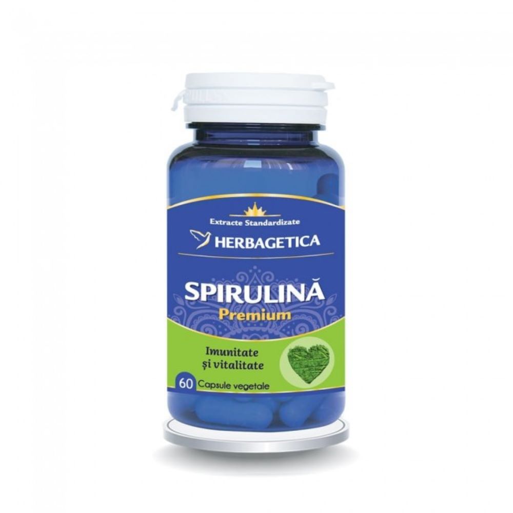 Spirulina, 60 capsule, Herbagetica