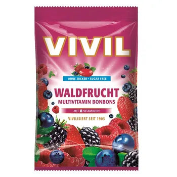 Vivil Multivitamine Fructe De Padure Fara Zahar, 60G