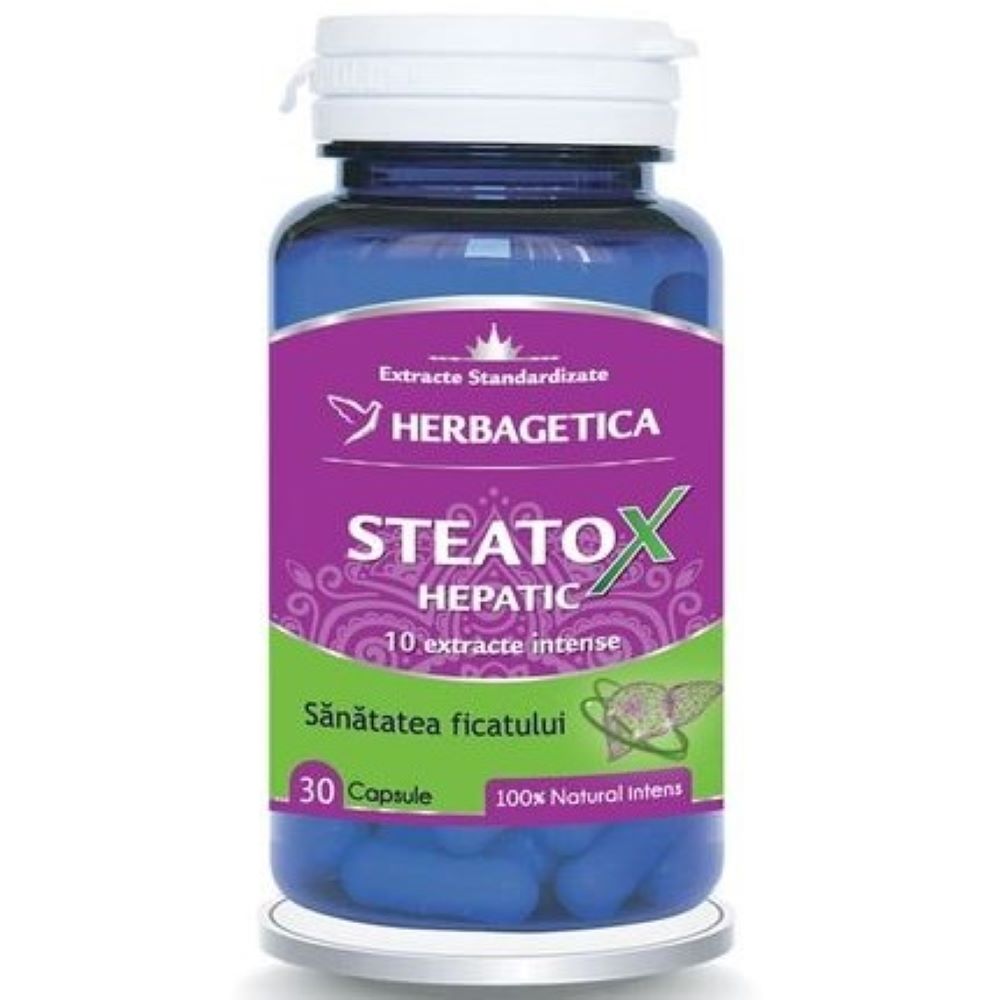 Steatox Hepatic, 30 capsule, Herbagetica