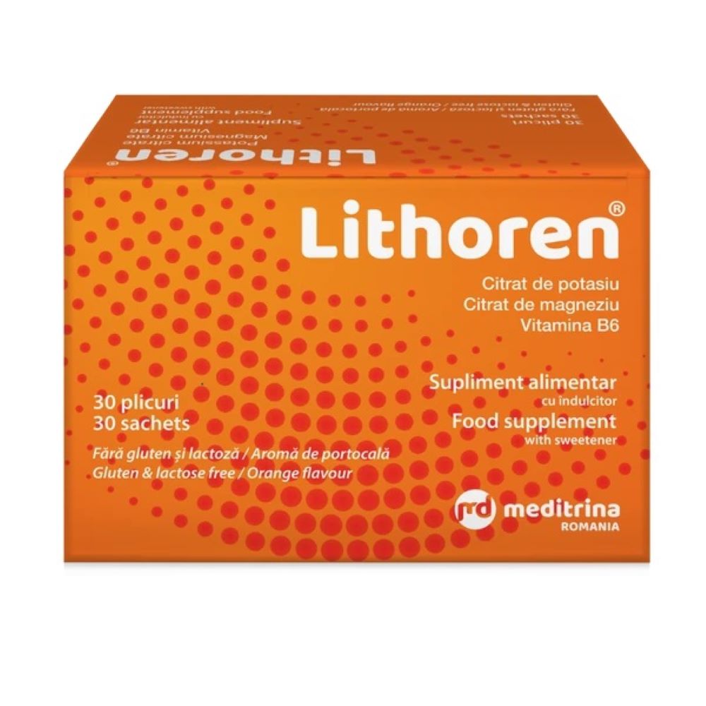 Lithoren, 30 plicuri, Meditrina Pharmaceuticals