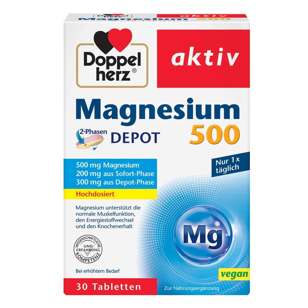 Magneziu 500mg, 30 comprimate, Doppelherz