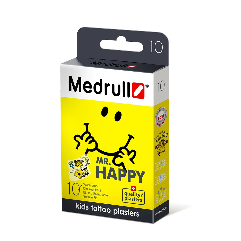 Plasturi sterili pentru copii Mr.Happy, 10 bucati, Medrull