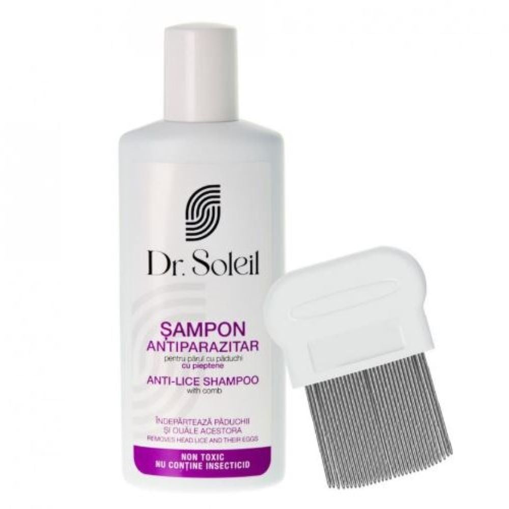 Sampon pentru parul cu paduchi cu pieptene, 200 ml, Dr. Soleil