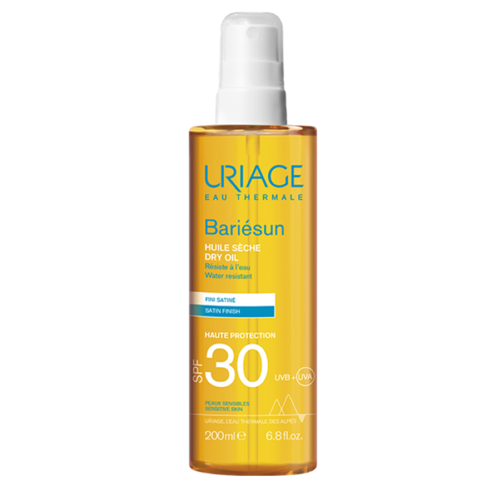 Ulei uscat cu protectie solara SPF 30 Bariesun, 200 ml, Uriage