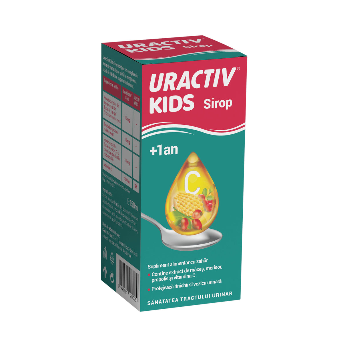 Sirop Uractiv Kids 1+, 150 ml, Terapia