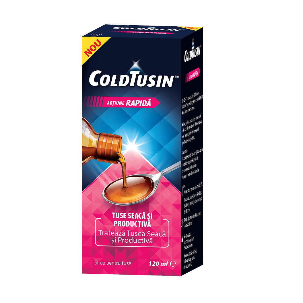 Sirop de tuse cu ingrediente naturale Coldtusin, 120 ml, Perrigo