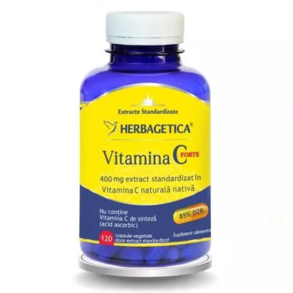 Vitamina C Forte 400 mg, 120 capsule, Herbagetica