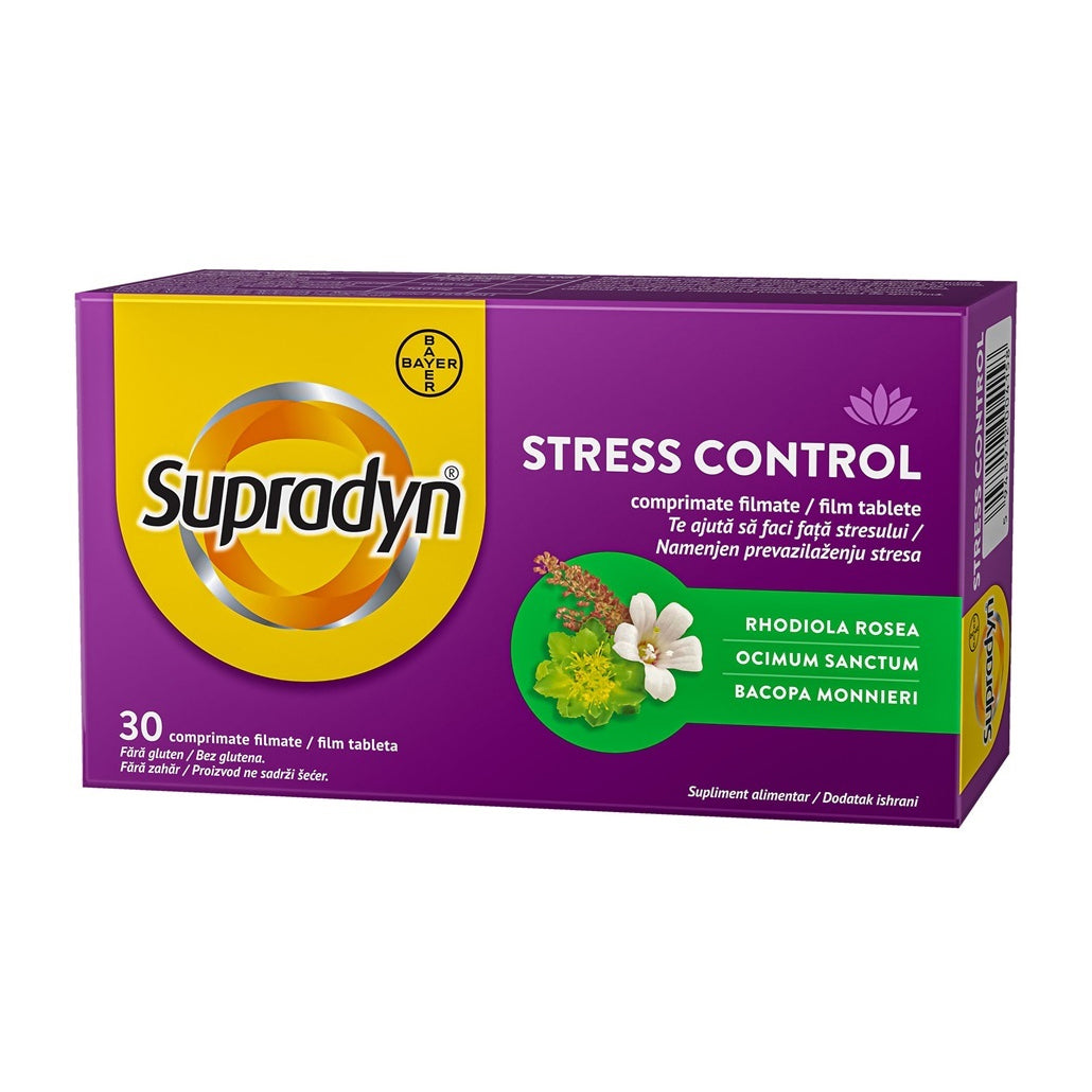 Supradyn Stress Control, 30 comprimate filmate, Bayer