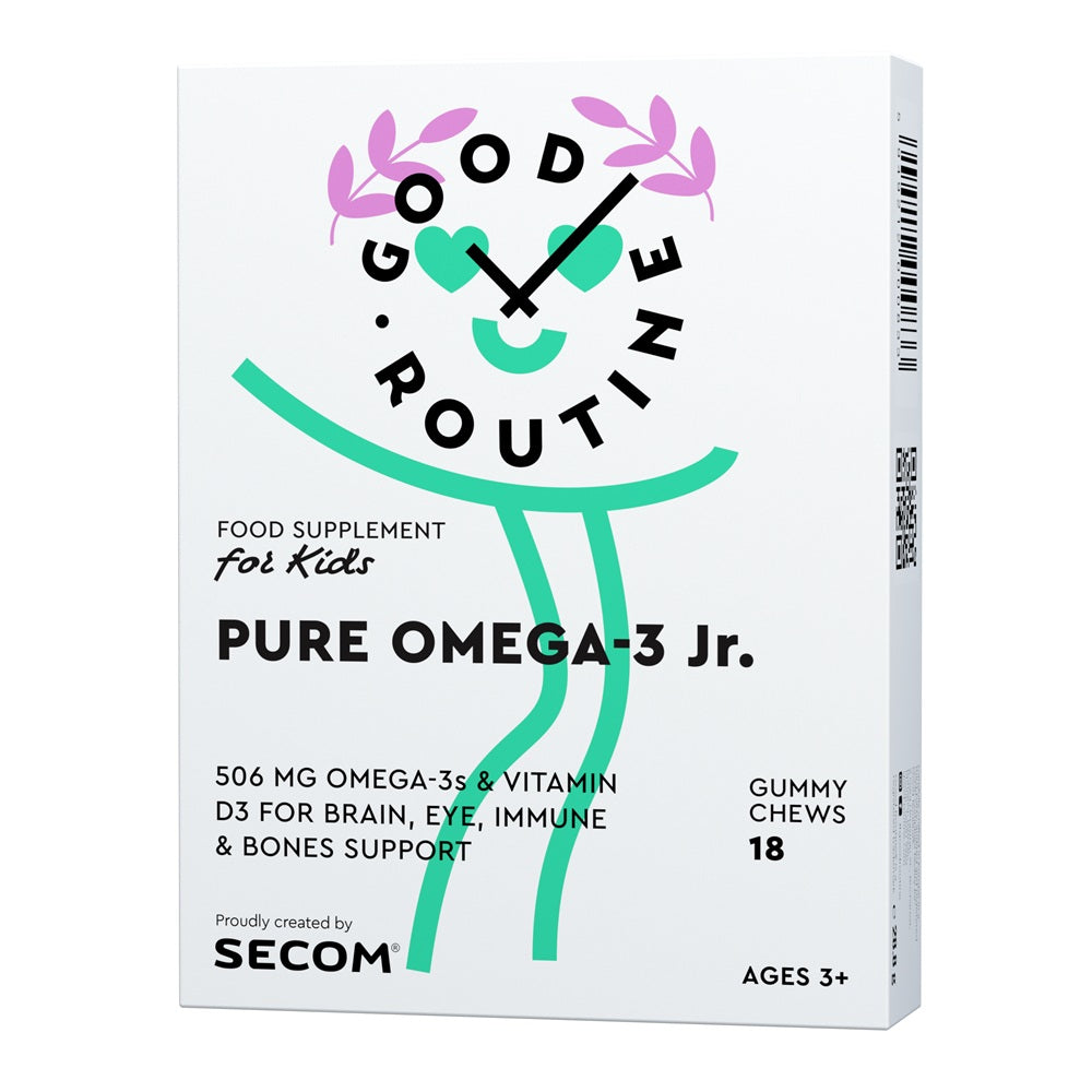 Pure Omega-3 Junior, Good Routine, 18 jeleuri, Secom