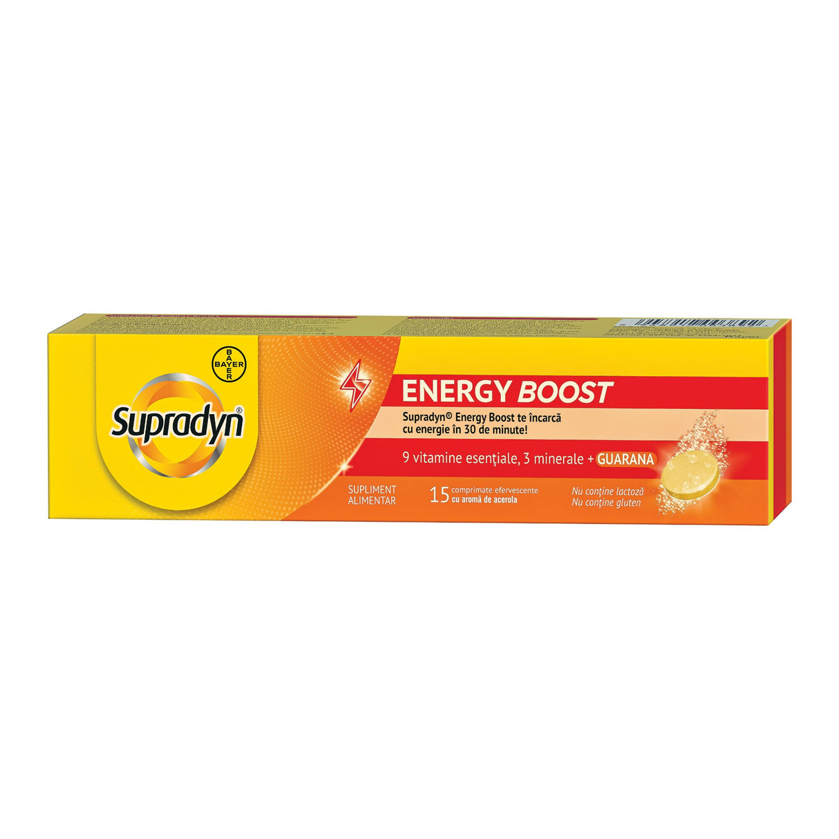 Multivitamine si minerale Supradyn Energy Boost, 15 comprimate efervescente, Bayer