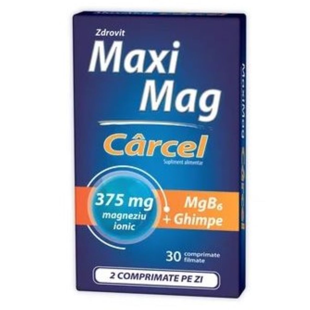 Maximag Carcel, 30 comprimate, Zdrovit
