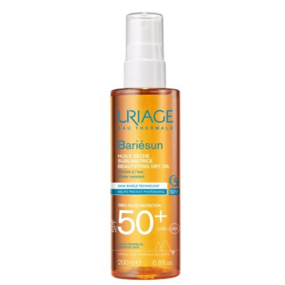 Ulei uscat pentru protectie solara cu SPF 50+ Bariesun, 200 ml, Uriage