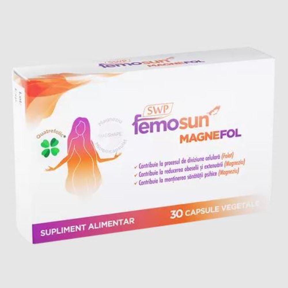 Femosun Magnefol, 30 capsule vegetale, Sun Wave Pharma