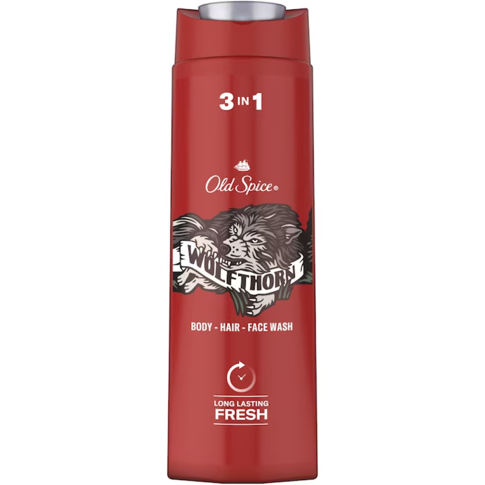 Gel de dus 3 în 1 Wolfthorn, 400 ml, Old Spice