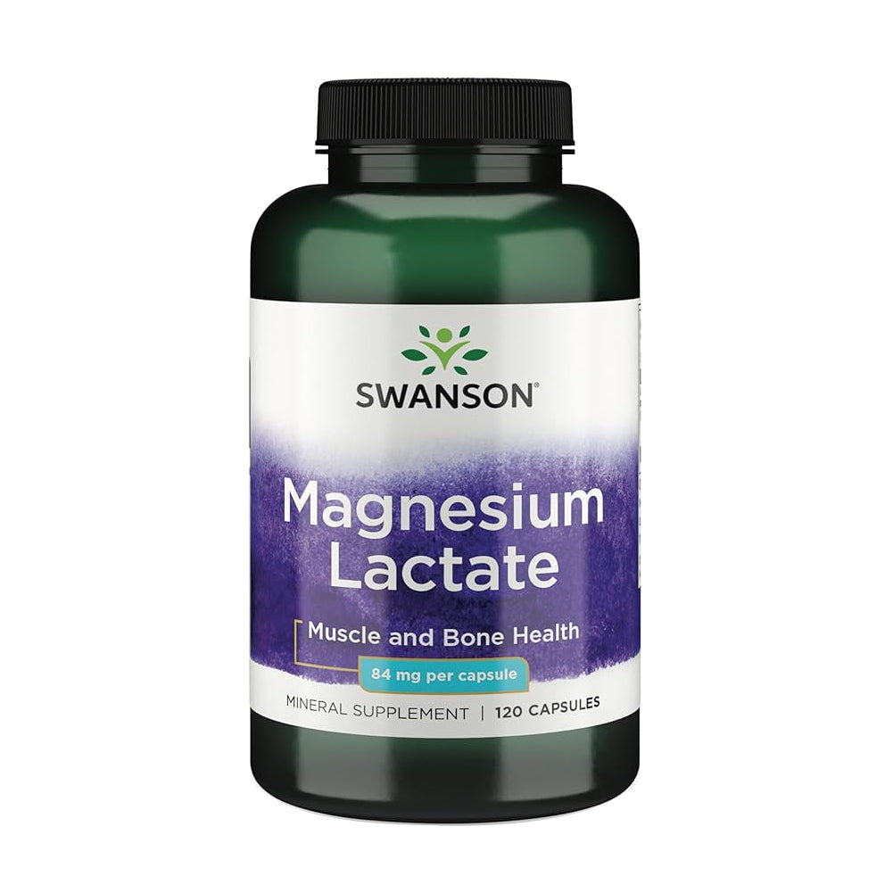 Magnesium lactate, 84 mg, 120 capsule, Swanson