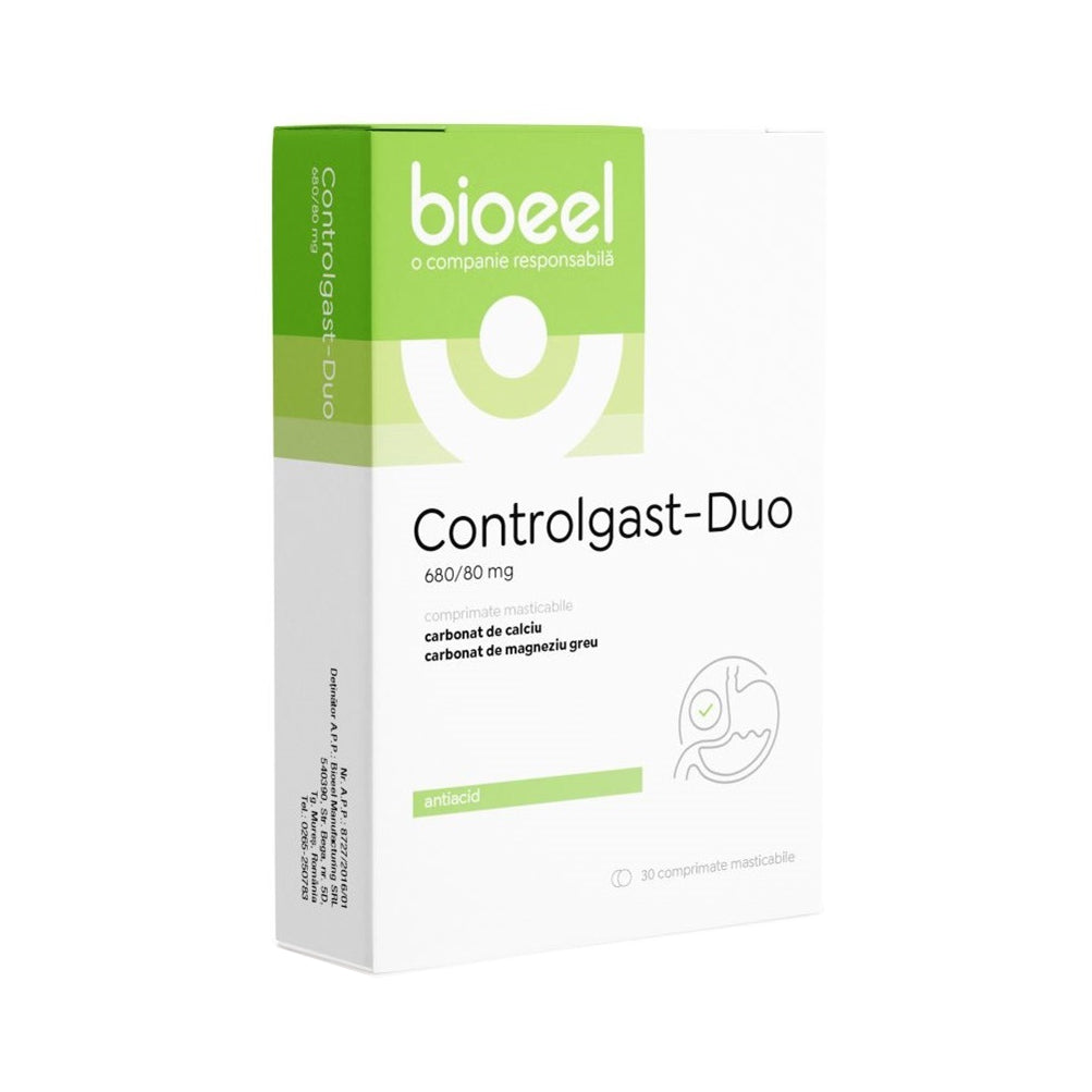 Controlgast Duo, 680/80mg, 30 comprimate, Bioeel