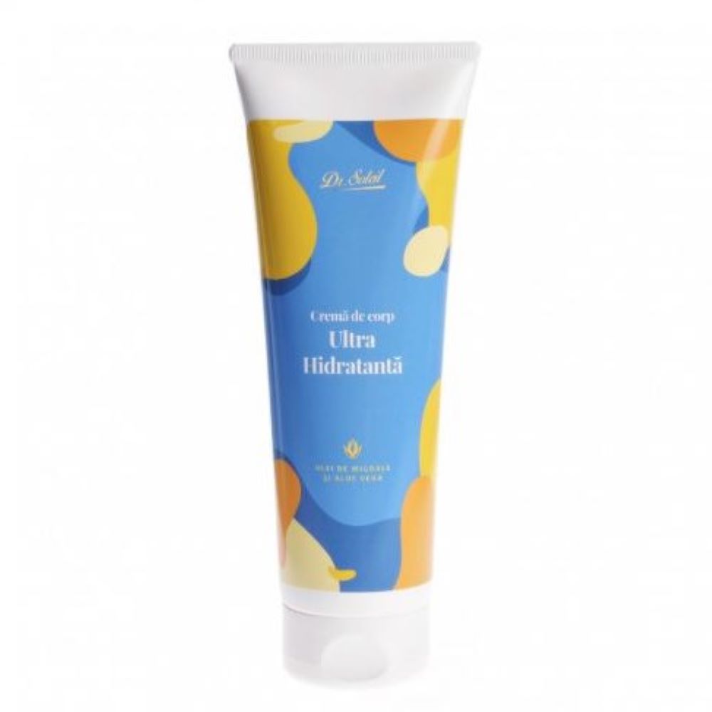 Crema de corp ultra hidratanta cu Ulei de Migdale si Aloe Vera, 250 gr, Dr. Soleil