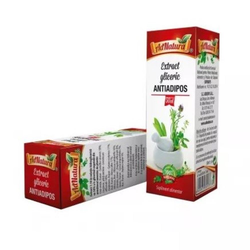Extract gliceric antiadipos, 50 ml, AdNatura