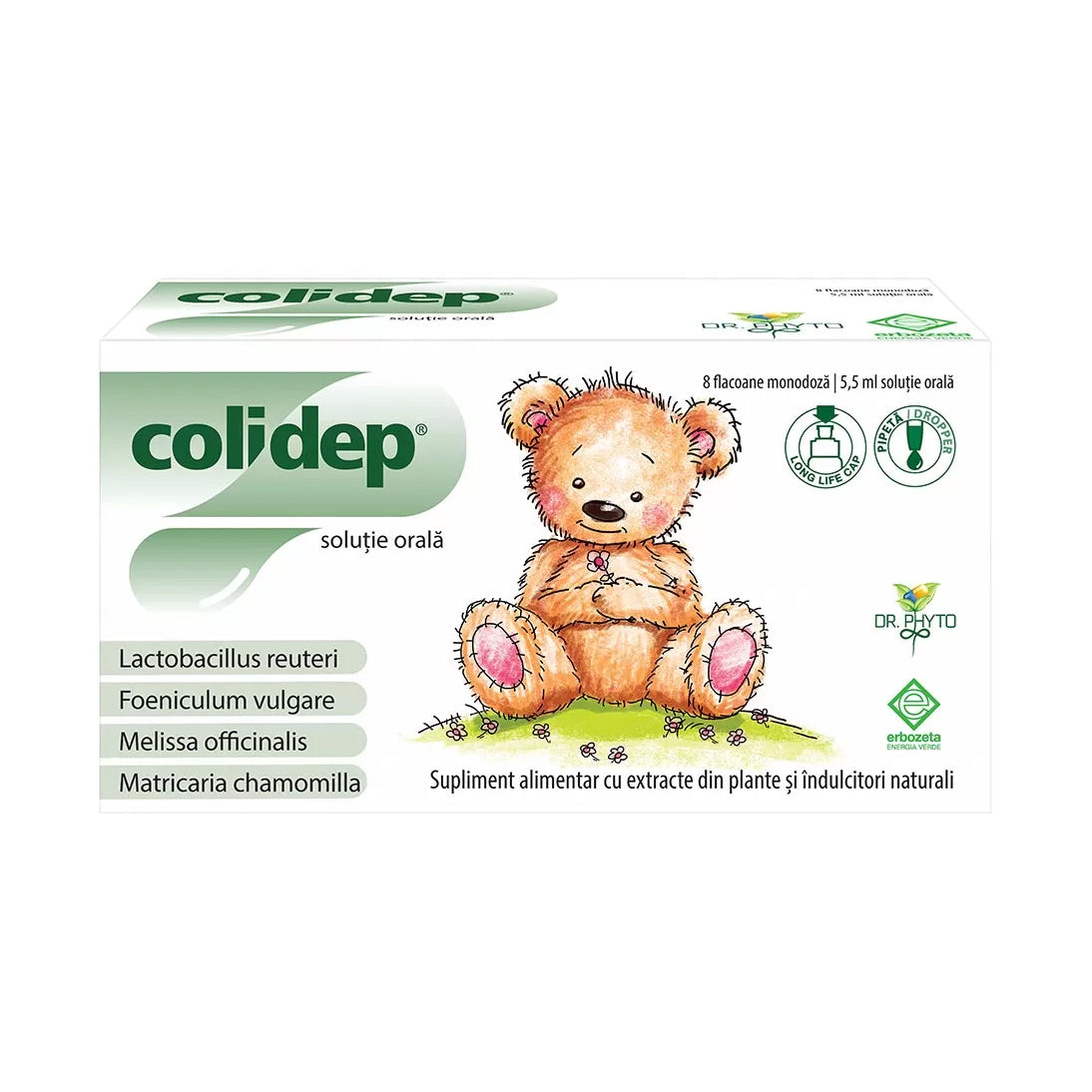 Colidep, 8 flacoane x 5.5 ml, Dr. Phyto
