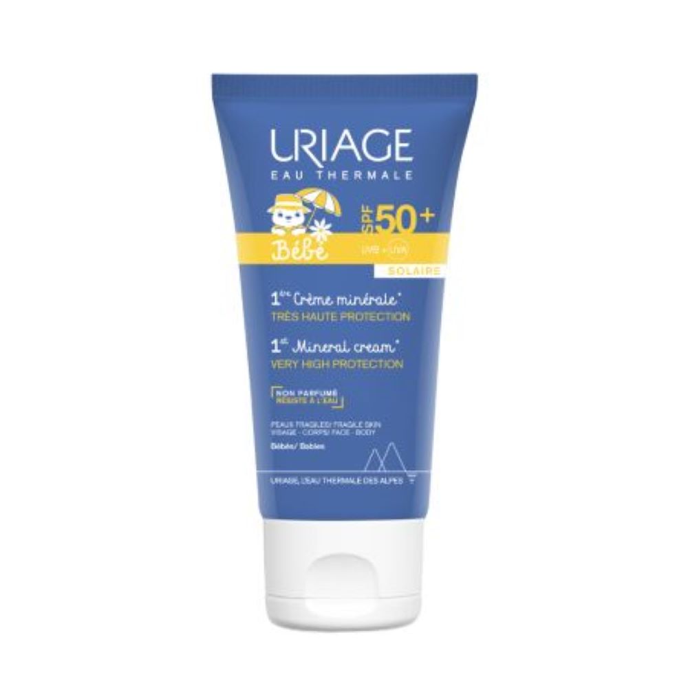 Crema minerala pentru protectie solara 1er Bebe, SPF 50+, 50 ml, Uriage