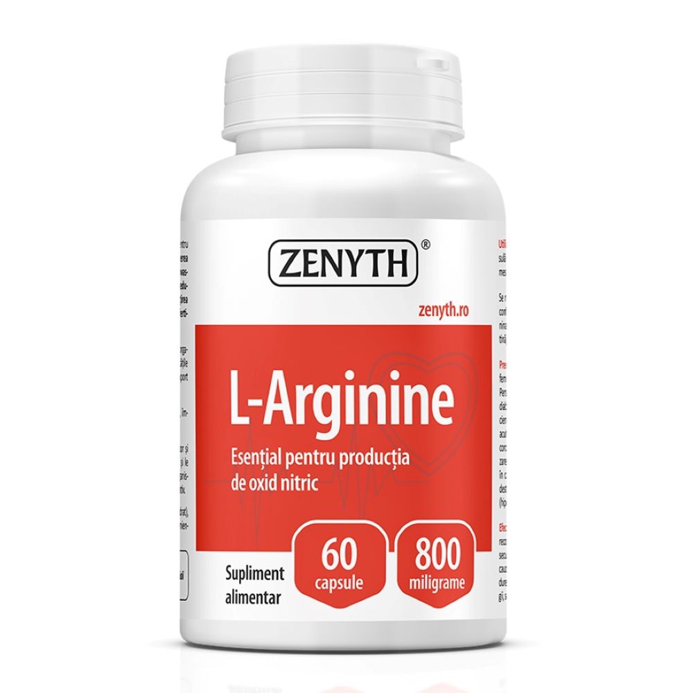 L-Arginine, 60 capsule, Zenyth