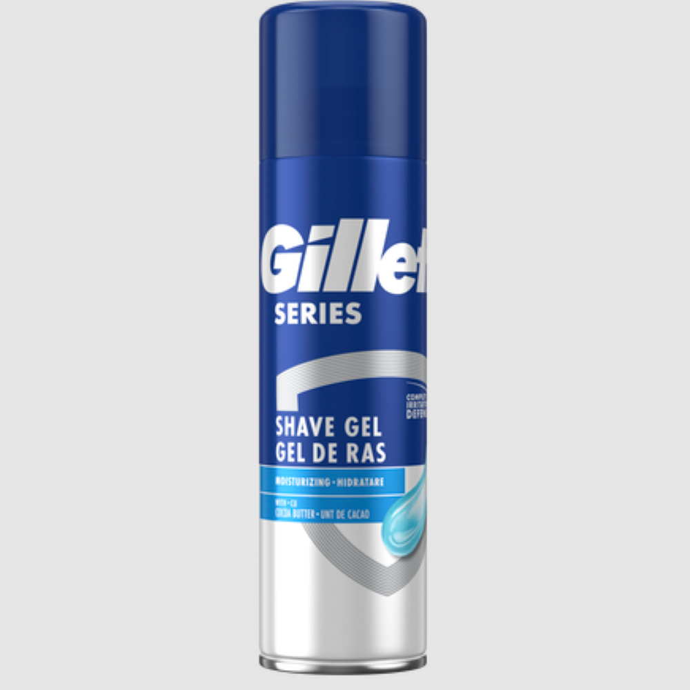 Gel de ras hidratant cu unt de cacao Series, 200 ml, Gillette