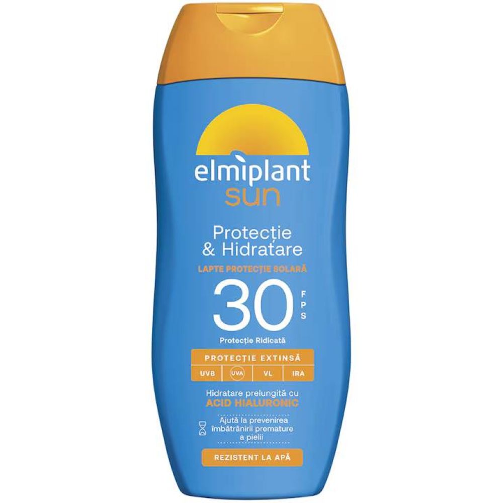 Lotiune cu protectie solara SPF 30 Protectie & Hidratare, 200 ml, Elmiplant Sun