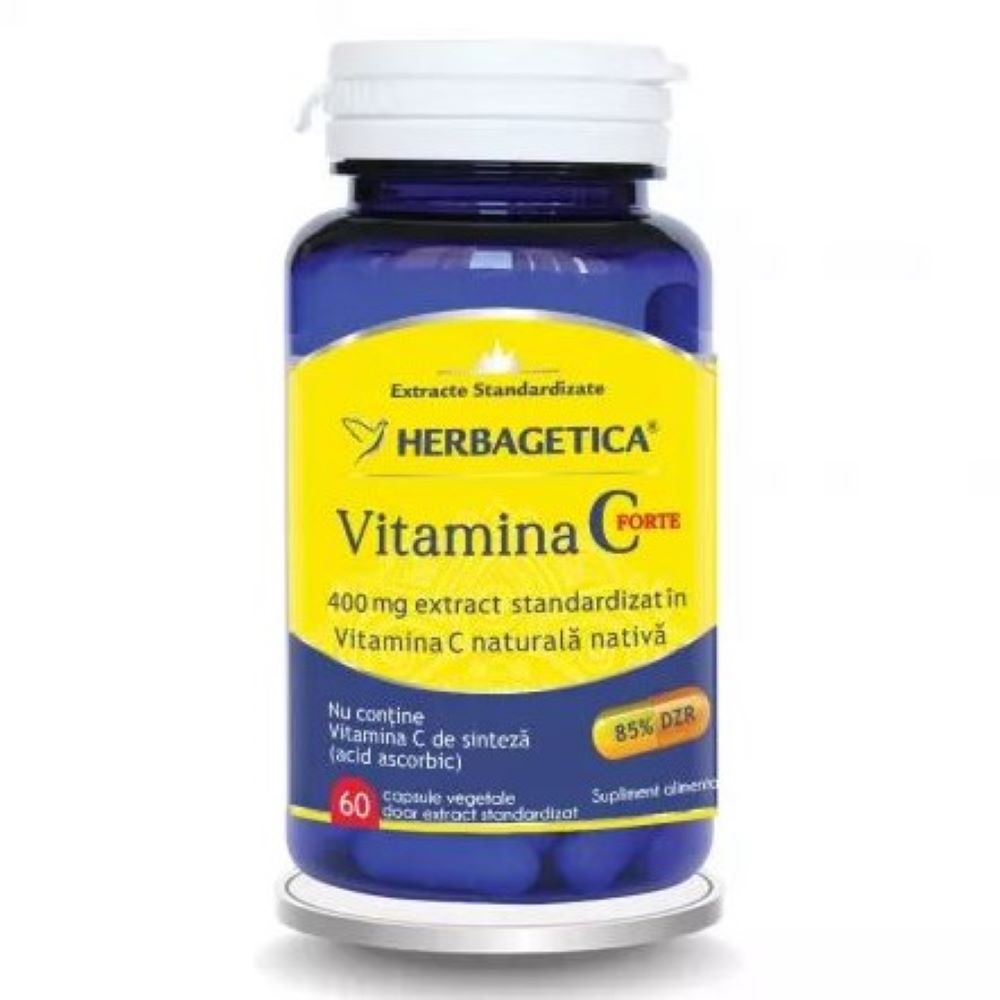 Vitamina C Forte 400 mg, 60 capsule, Herbagetica