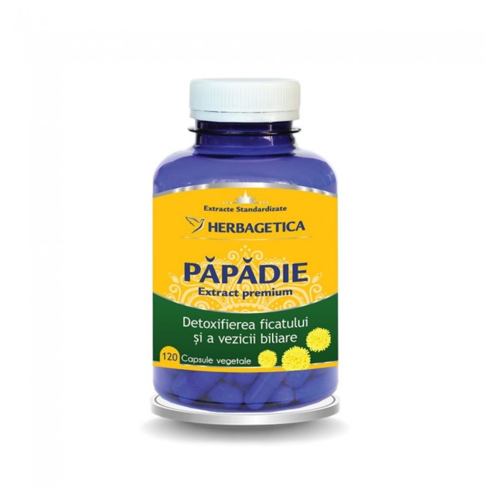Extract de papadie, 120 capsule, Herbagetica