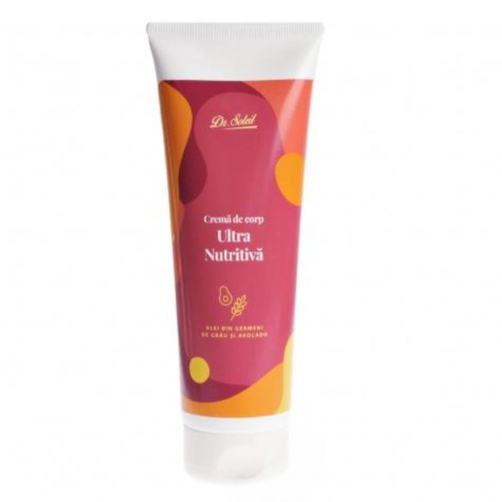Crema de corp ultra nutritiva cu ulei din germeni de grau si avocado, 250 ml, Dr. Soleil