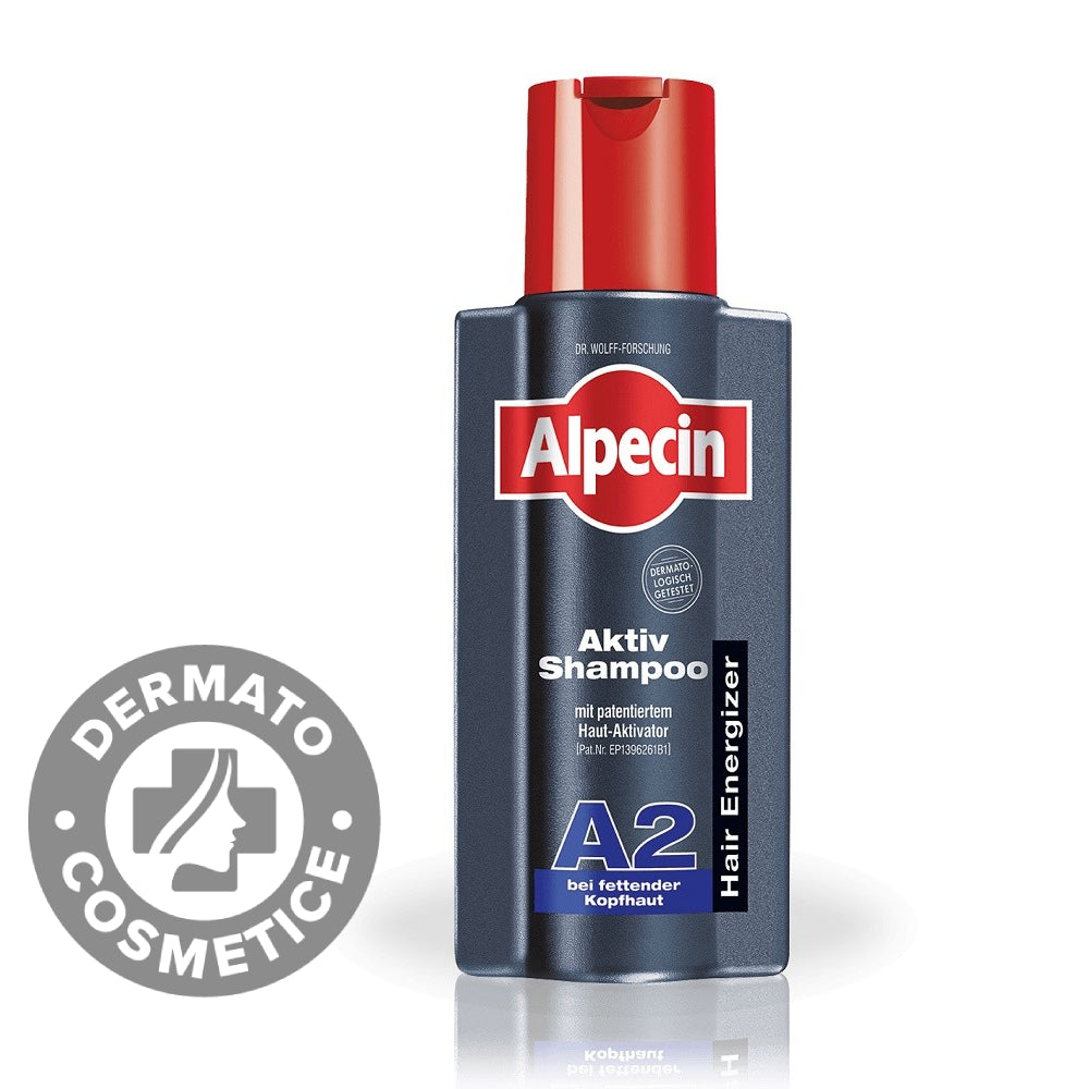 Sampon pentru scalp gras Activ A2, 250ml, Alpecin