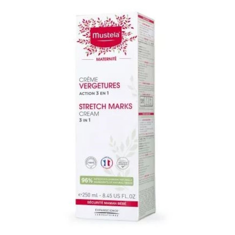 Crema antivergeturi cu actiune 3 in 1 Maternite, 250 ml, Mustela