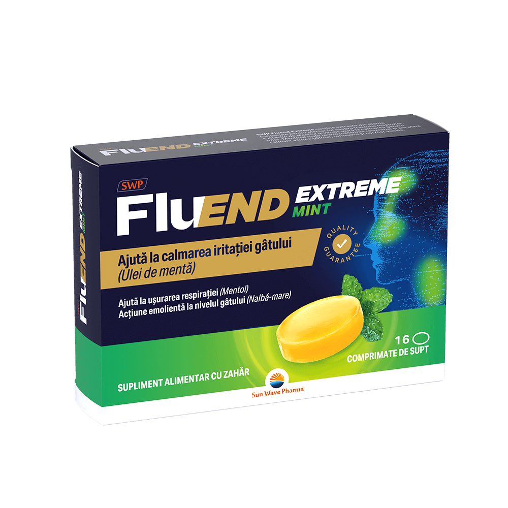 FluEnd Extreme, 16 comprimate, Sun Wave Pharma
