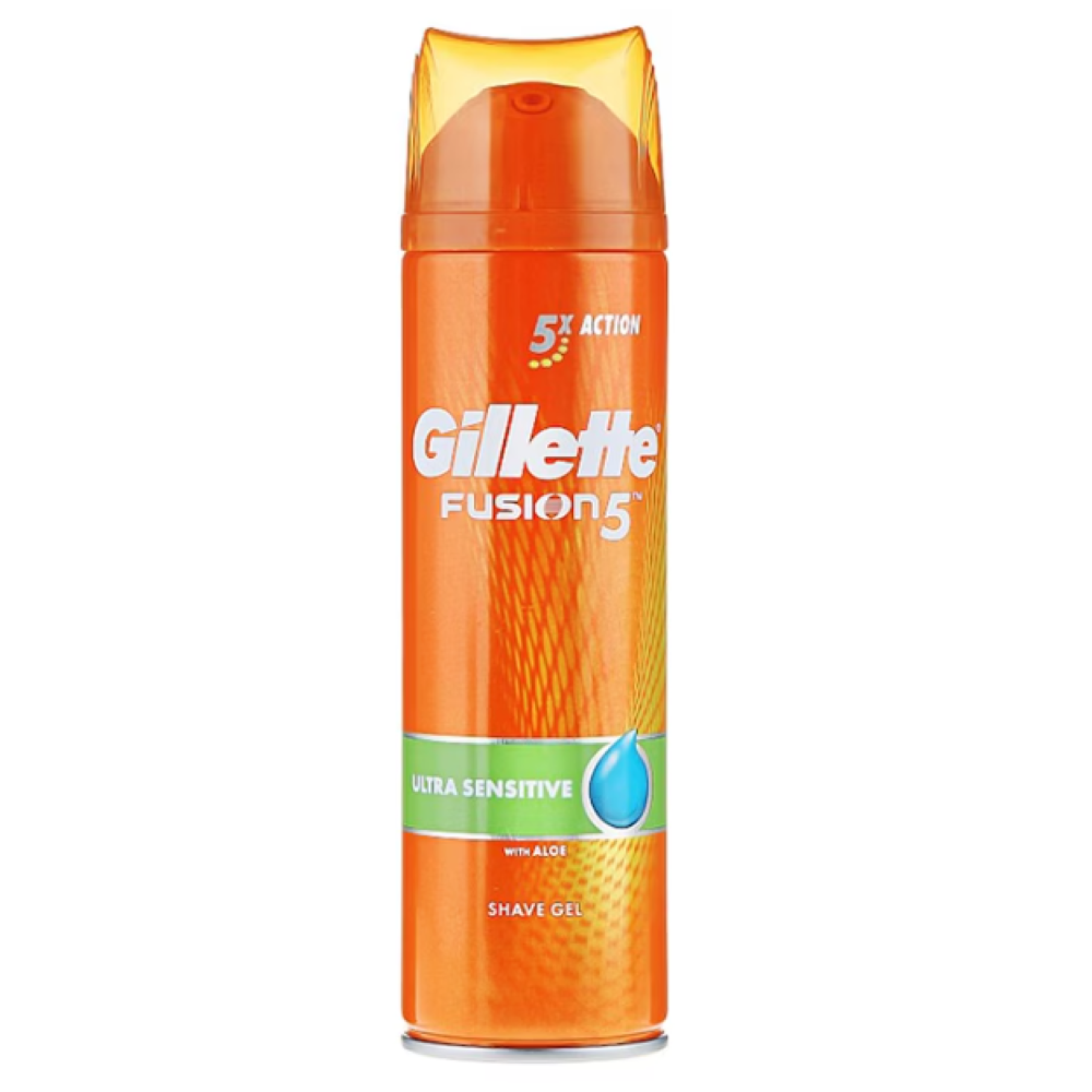 Gel de ras Fusion 5 Sensitive, 200 ml, Gillette