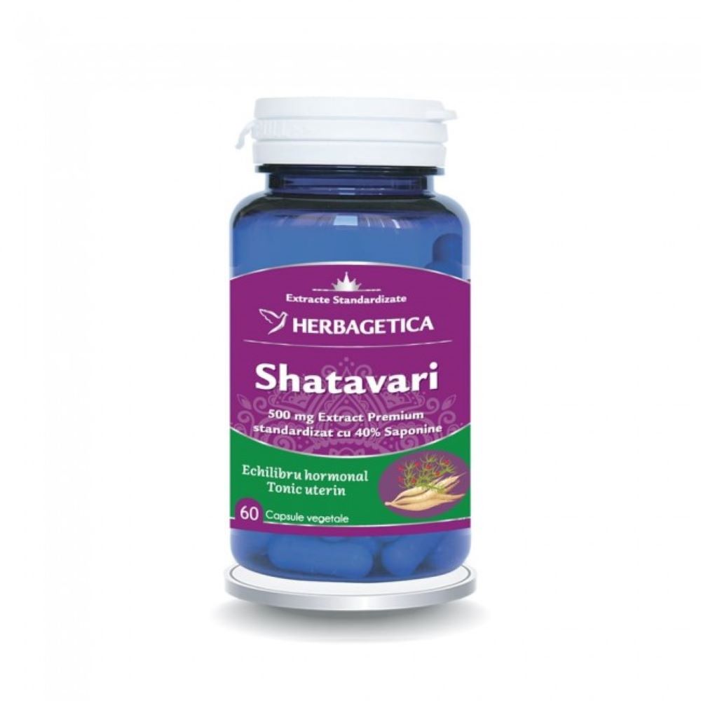 Shatavari, 60 capsule vegetale, Herbagetica