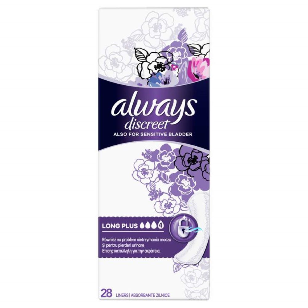 Always Discreet Liners Large, 28 bucati, Always
