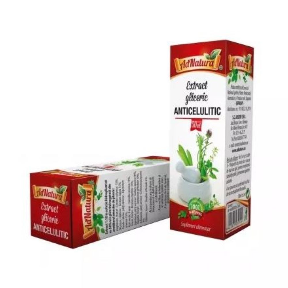 Extract gliceric anticelulitic, 50 ml, AdNatura