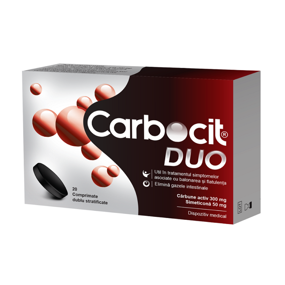 Carbocit DUO 20 comprimate dublu stratificate, Biofarm