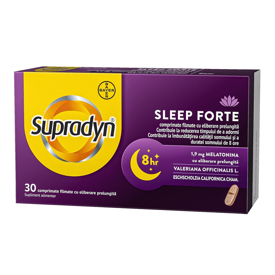 Supradyn Sleep Forte, 30 comprimate filmate, Bayer